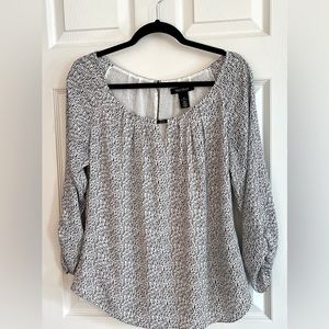 Croft & Barrow Women's Black and White Top